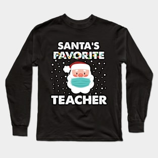 santa favorite teacher Long Sleeve T-Shirt